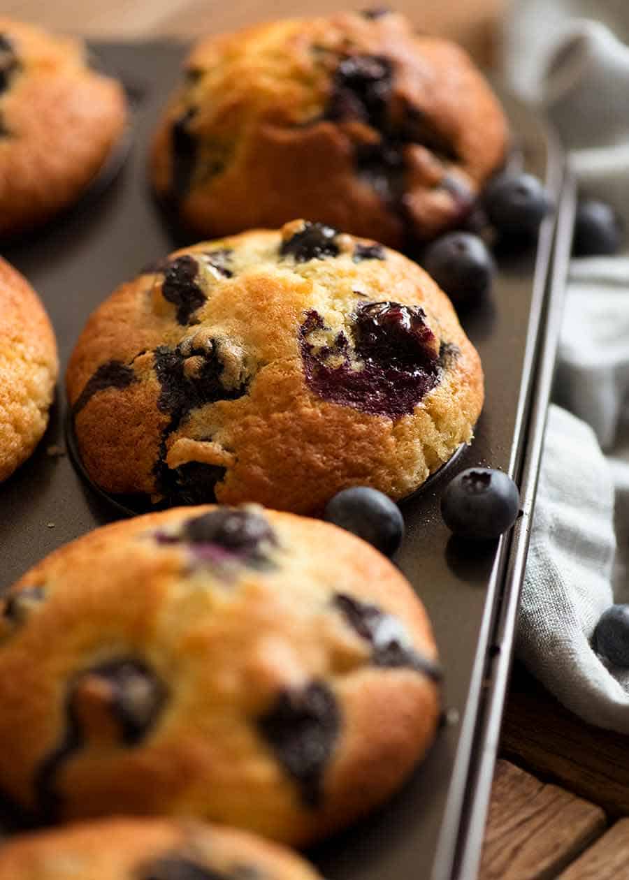 Blueberry Muffins (ultra moist!) | RecipeTin Eats