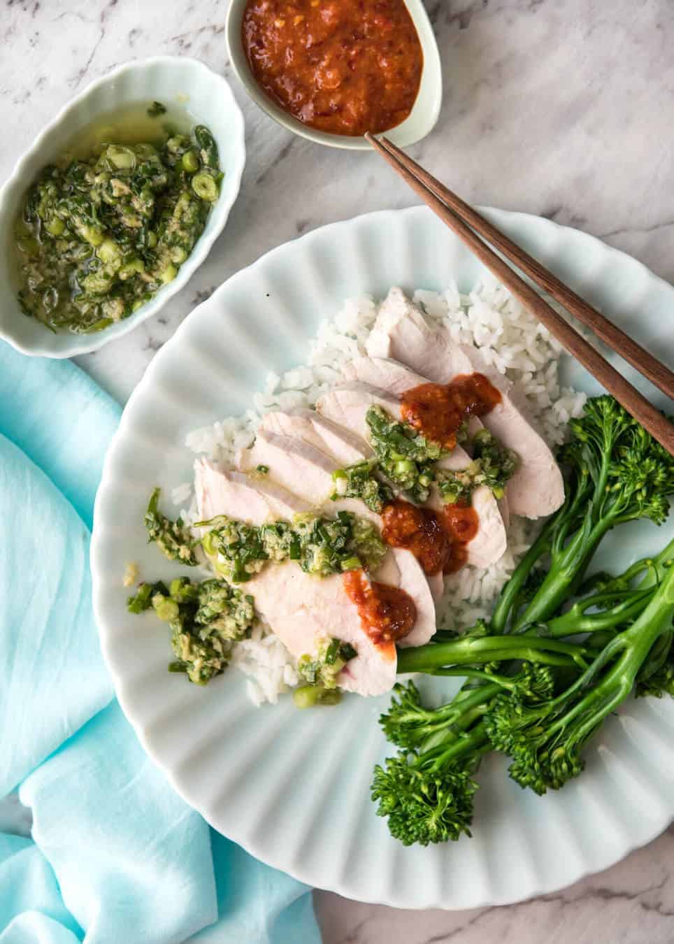 Foolproof Poached Chicken Breast With Ginger Shallot Sauce Recipetin Eats,Stair Carpet Protector