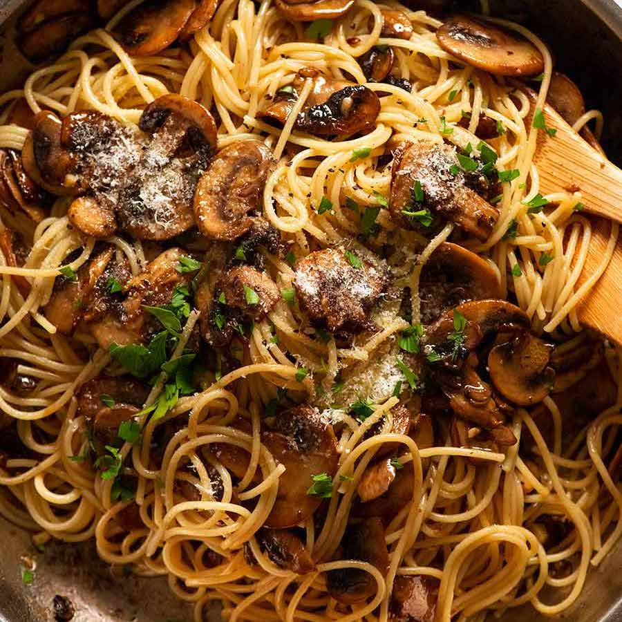 Mushroom Pasta Recipetin Eats