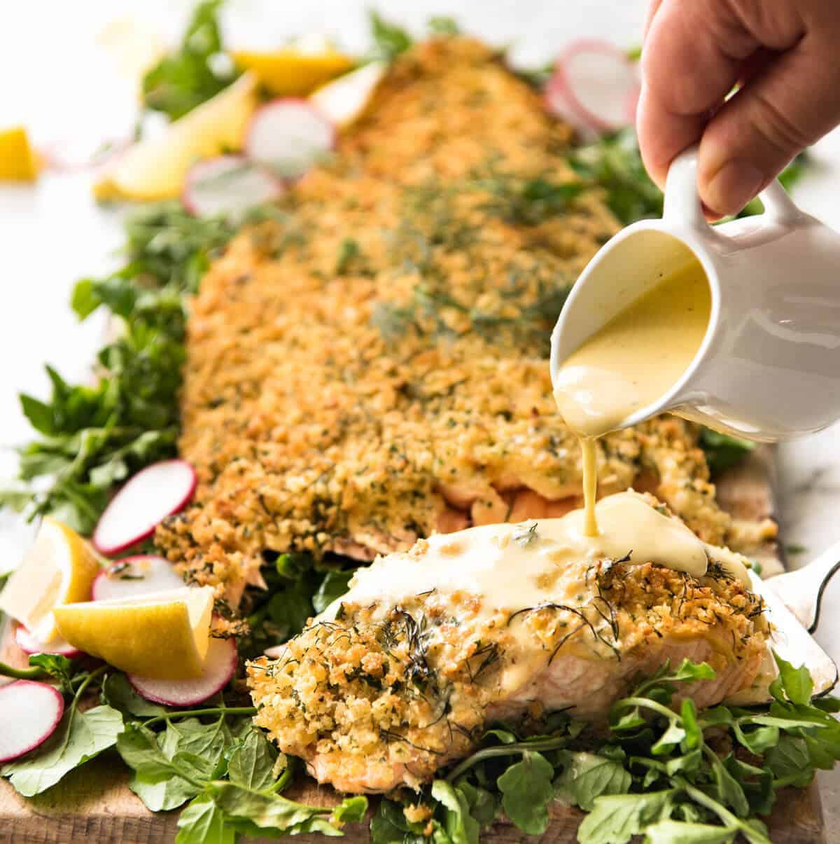 Parmesan-Crusted Extravaganza: Baked Parmesan Crusted Salmon With Lemon ...