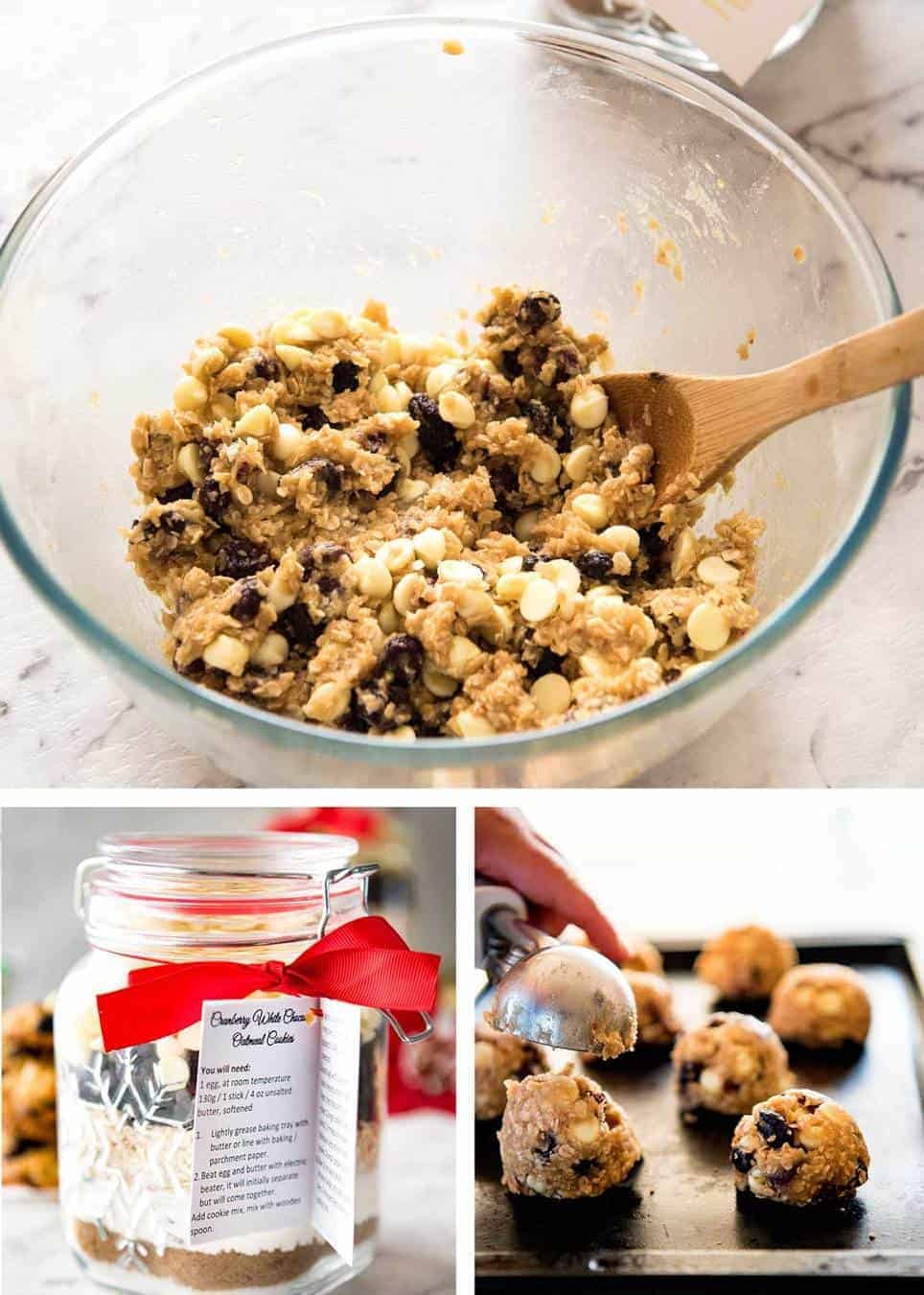 Cookie Mix In a Jar White Chocolate Cranberry Cookies RecipeTin Eats