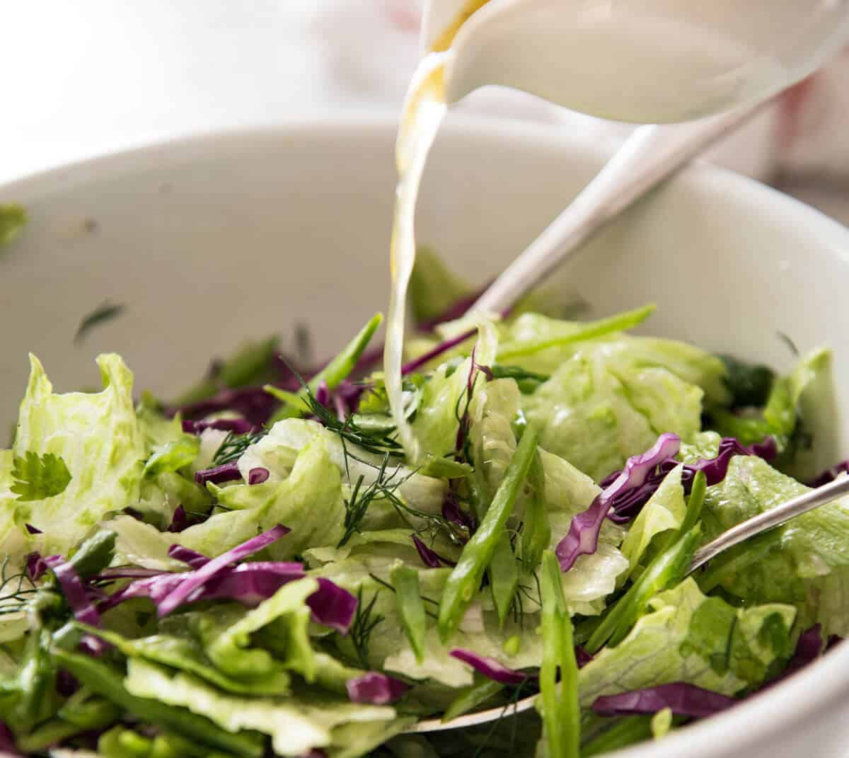 Iceberg Lettuce Salad with Dill www.recipetineats.com