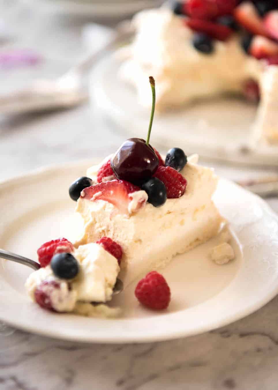 Classic Pavlova recipe with easy to follow tips that make all the difference for a perfect Pav, every time! www.recipetineats.com