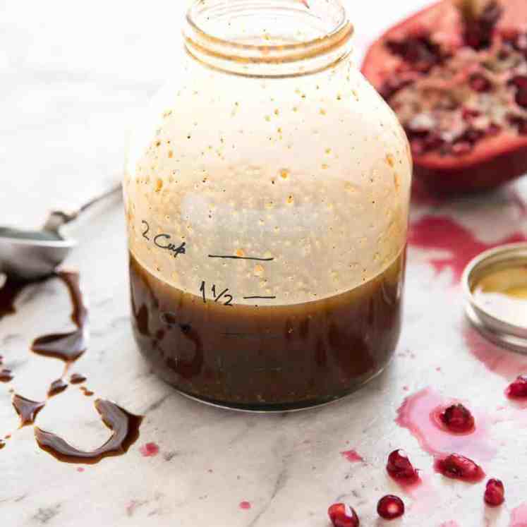 Pomegranate Molasses Dressing - An exotic sounding yet simple to make Middle Eastern dressing, fantastic with roasted vegetables. www.recipetineats.com