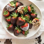 Bowl of Chocolate Covered Strawberries