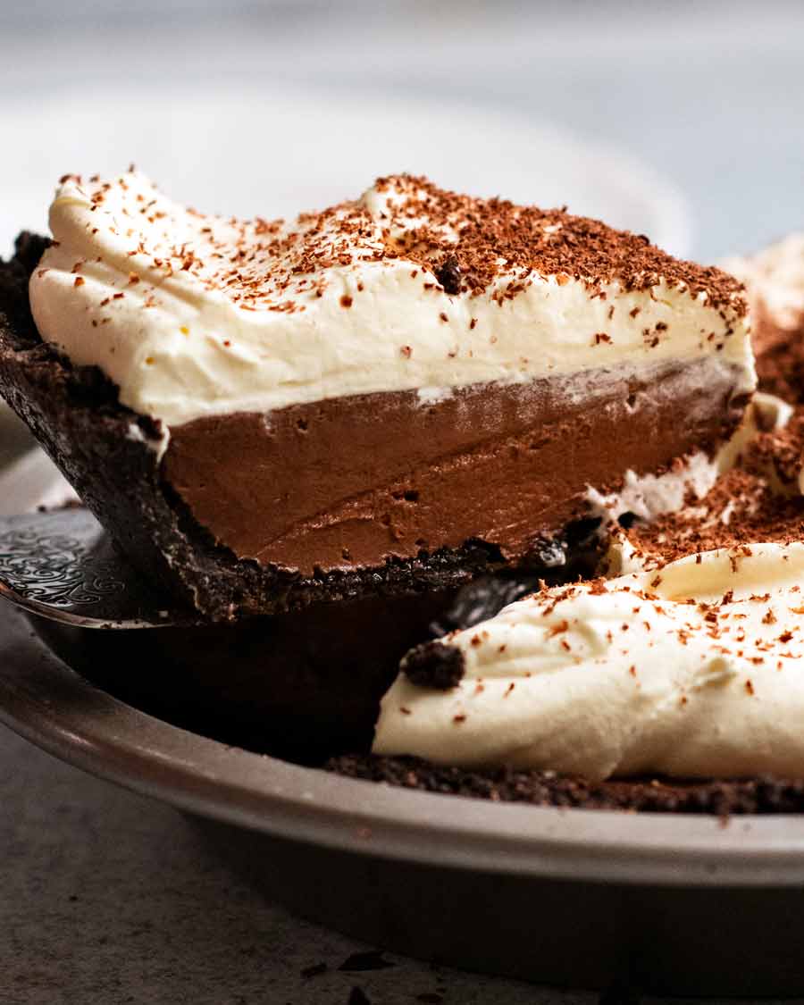 Chocolate Cream Pie - Dessert for Two