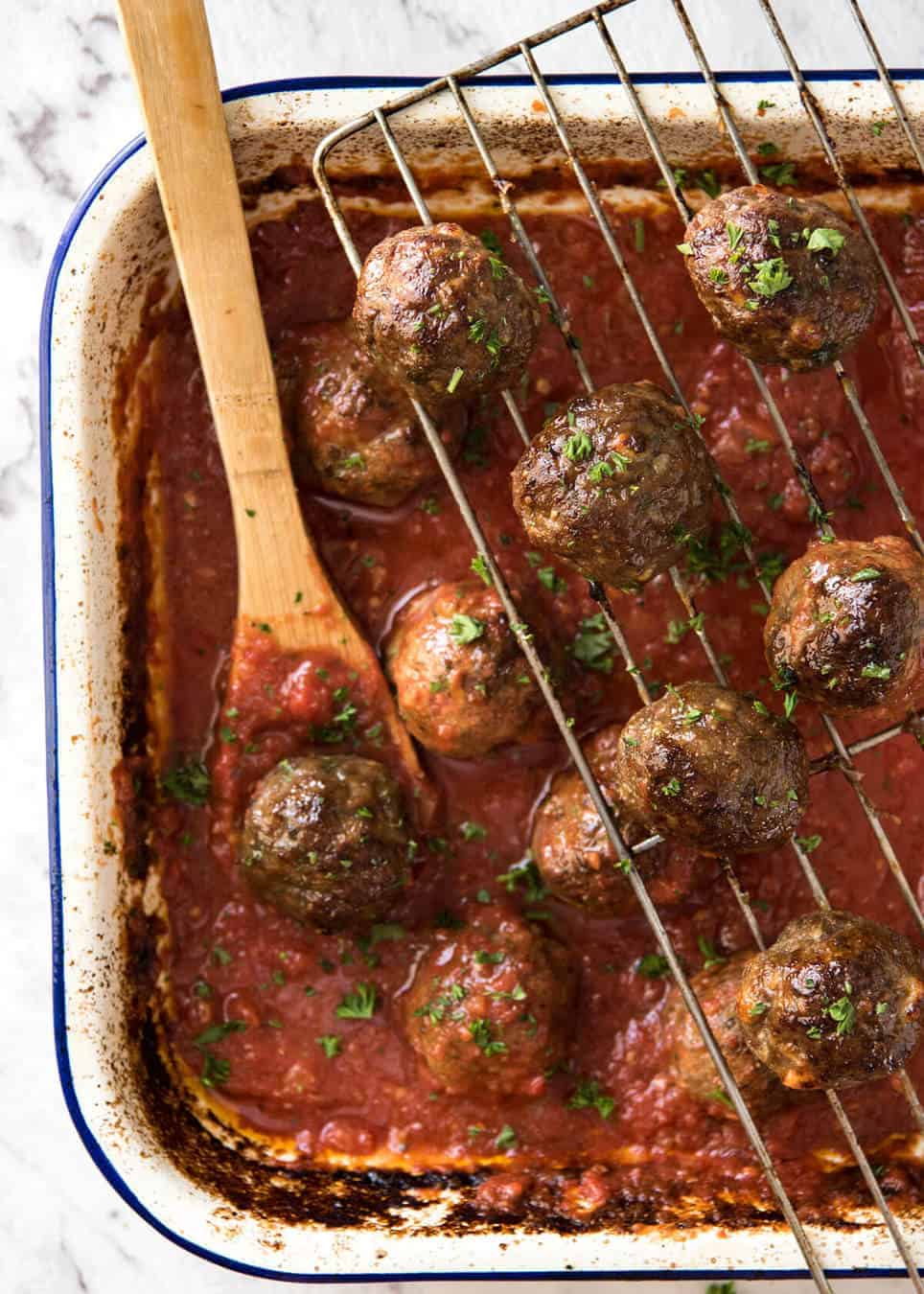 Italian Meatballs  RecipeTin Eats