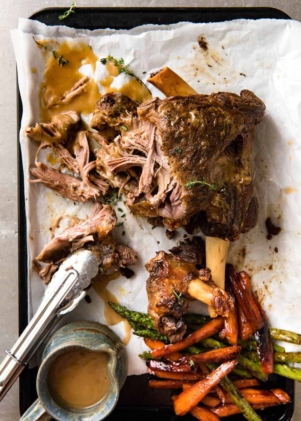 The most succulent and easiest lamb leg ever, this Slow Cooker Roast Lamb Leg takes minutes to prepare. The gravy is incredible! www.recipetineats.com