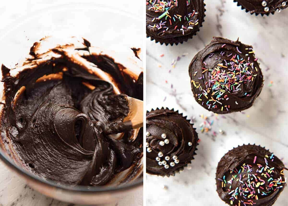 No stand mixer required to make the Best EASY Chocolate Cupcakes. Moist, deeply chocolatey with a tender crumb, these are unbelievably fast & easy. www.recipetineats.com