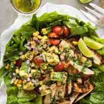 Loaded with all the good stuff! This Mexican Chicken and Avocado Salad is unbelievably good! www.recipetineats.com
