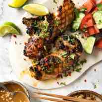 Thai Coconut Chicken - Chicken marinated in a sensational Thai coconut marinade. Great for BBQ, stove or roasting. recipetineats.com