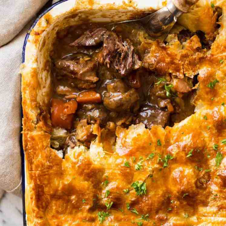 An EPIC Chunky Beef and Mushroom Pie. Prepare to swoon! recipetineats.com