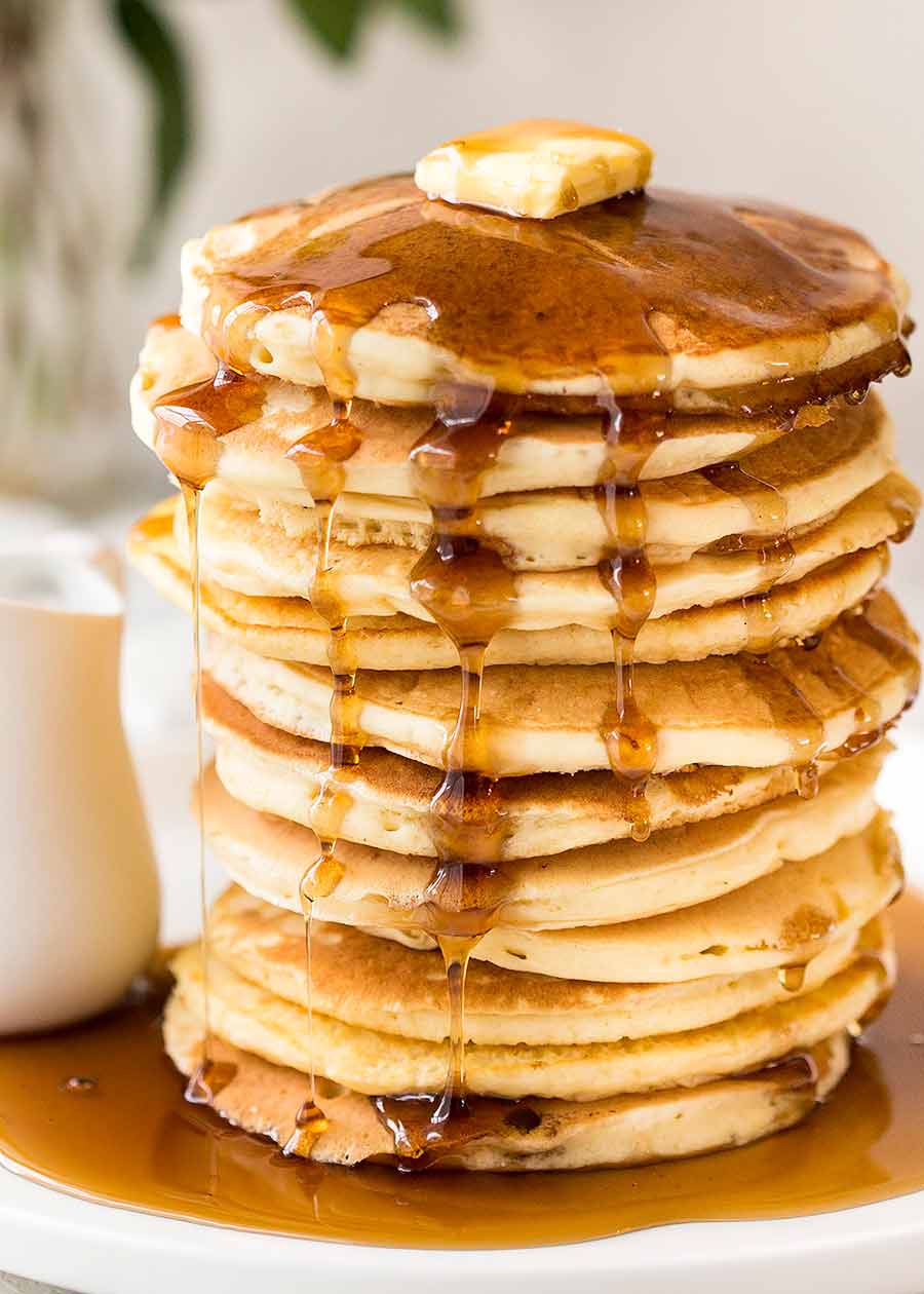 Fluffy Pancakes quick and easy, no fail RecipeTin Eats