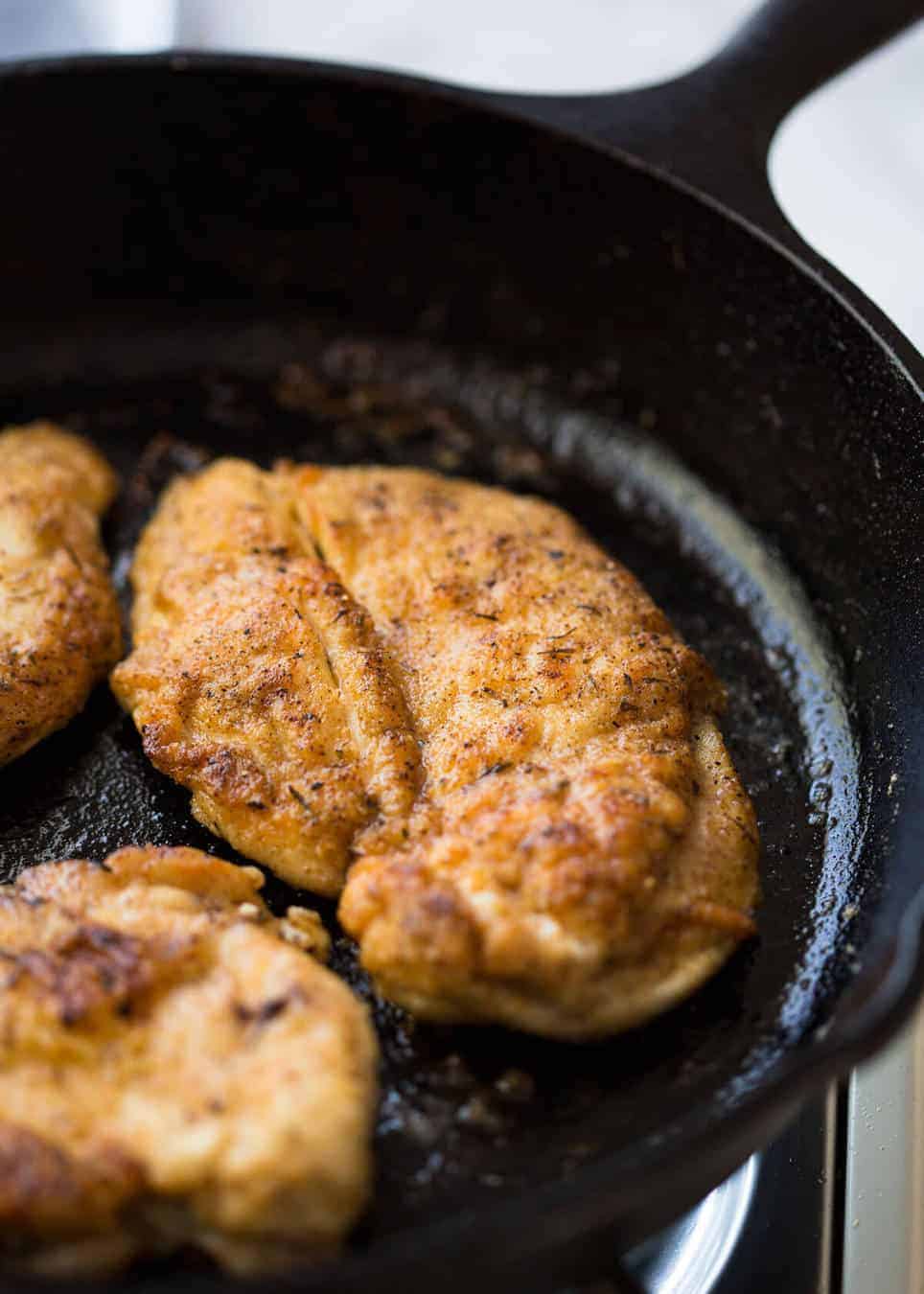 Super tasty, quick Chicken Burger recipe made with chicken breast. It's all in the seasoning! Great for grilling too. recipetineats.com
