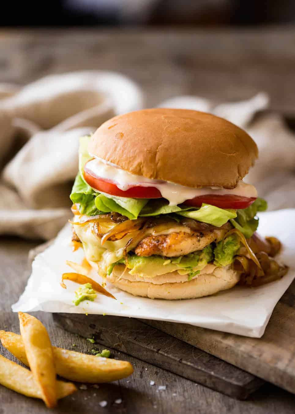 Chicken Burger! | RecipeTin Eats
