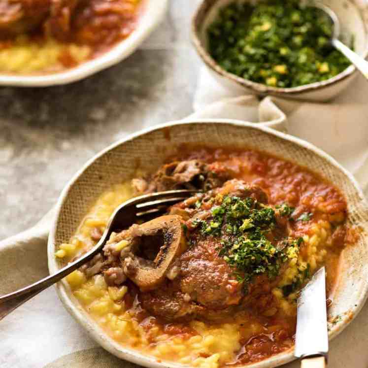 Fork tender veal braised in a rich red sauce, Osso Buco is a meal fit for a king! recipetineats.com