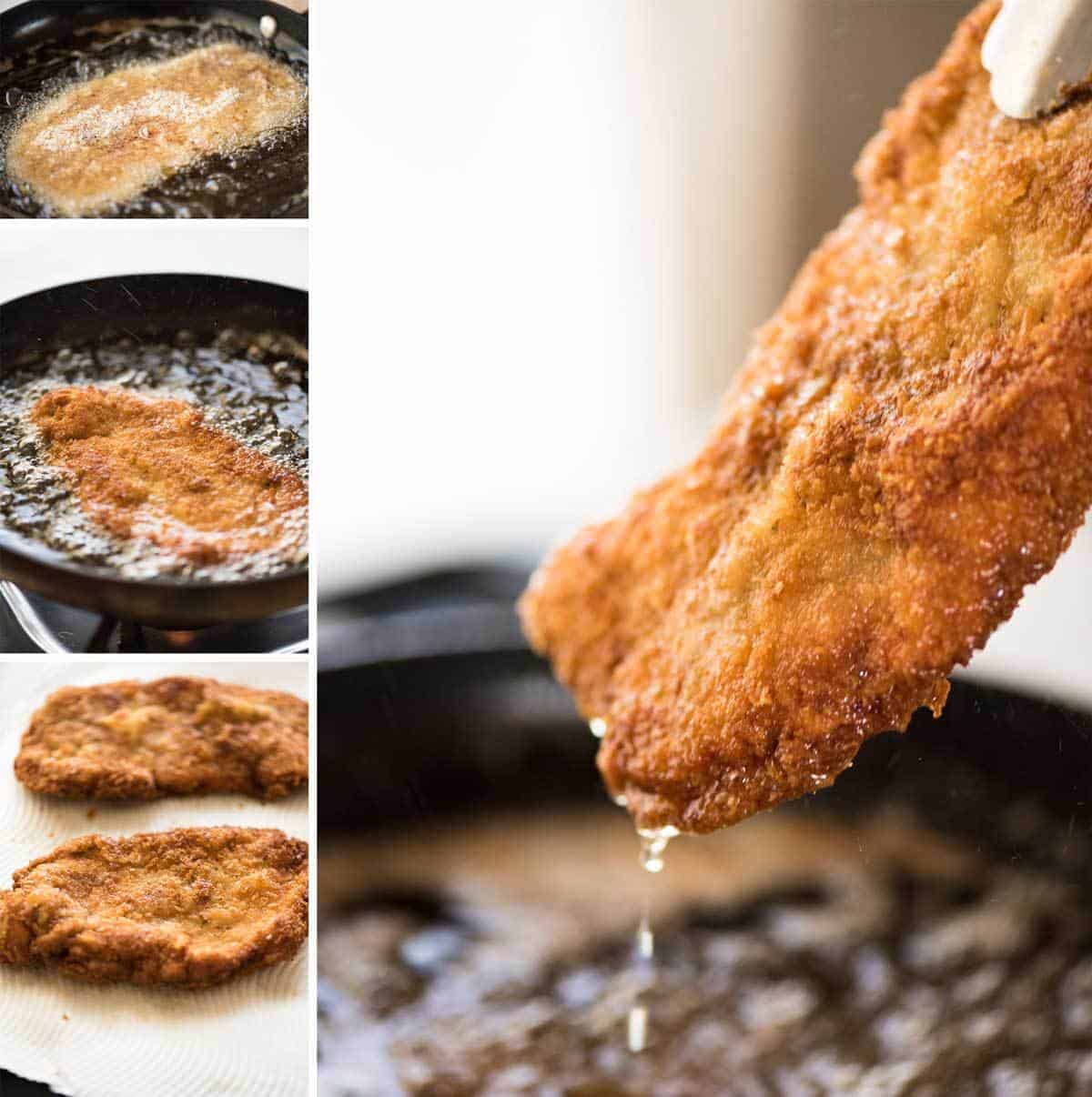 There is nothing quite like a freshly made schnitzel. Extra crunchy and golden, make this with pork, chicken, veal or turkey. www.recipetineats.com