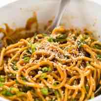 Sesame Noodles - noodles tossed with a wicked Asian Sesame Peanut Dressing. Serve these as Cold Sesame Noodles or warm. recipetineats.com