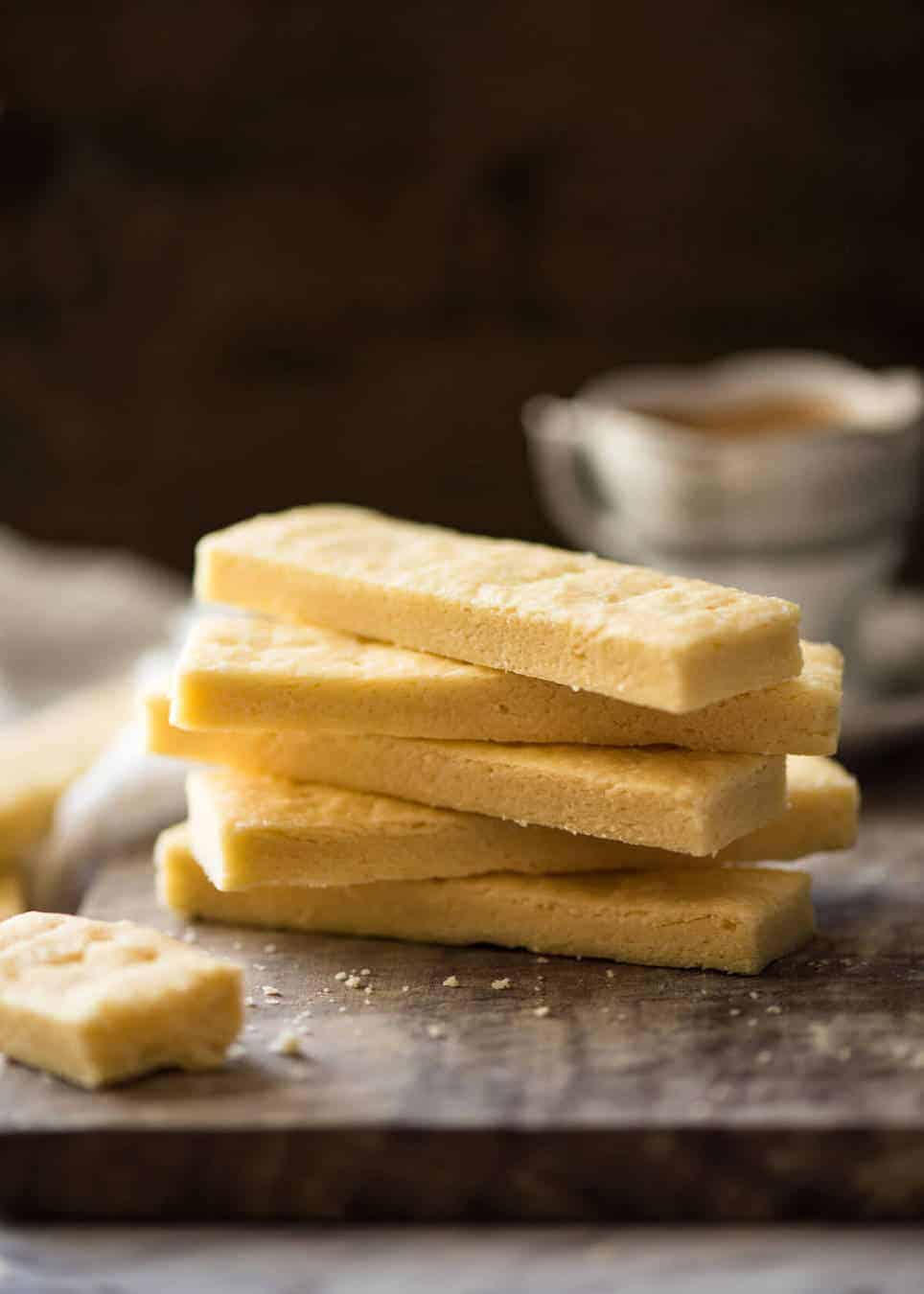 Shortbread Cookies should be sinfully buttery and delectably tender! Just flour, butter and sugar is all you need. www.recipetineats