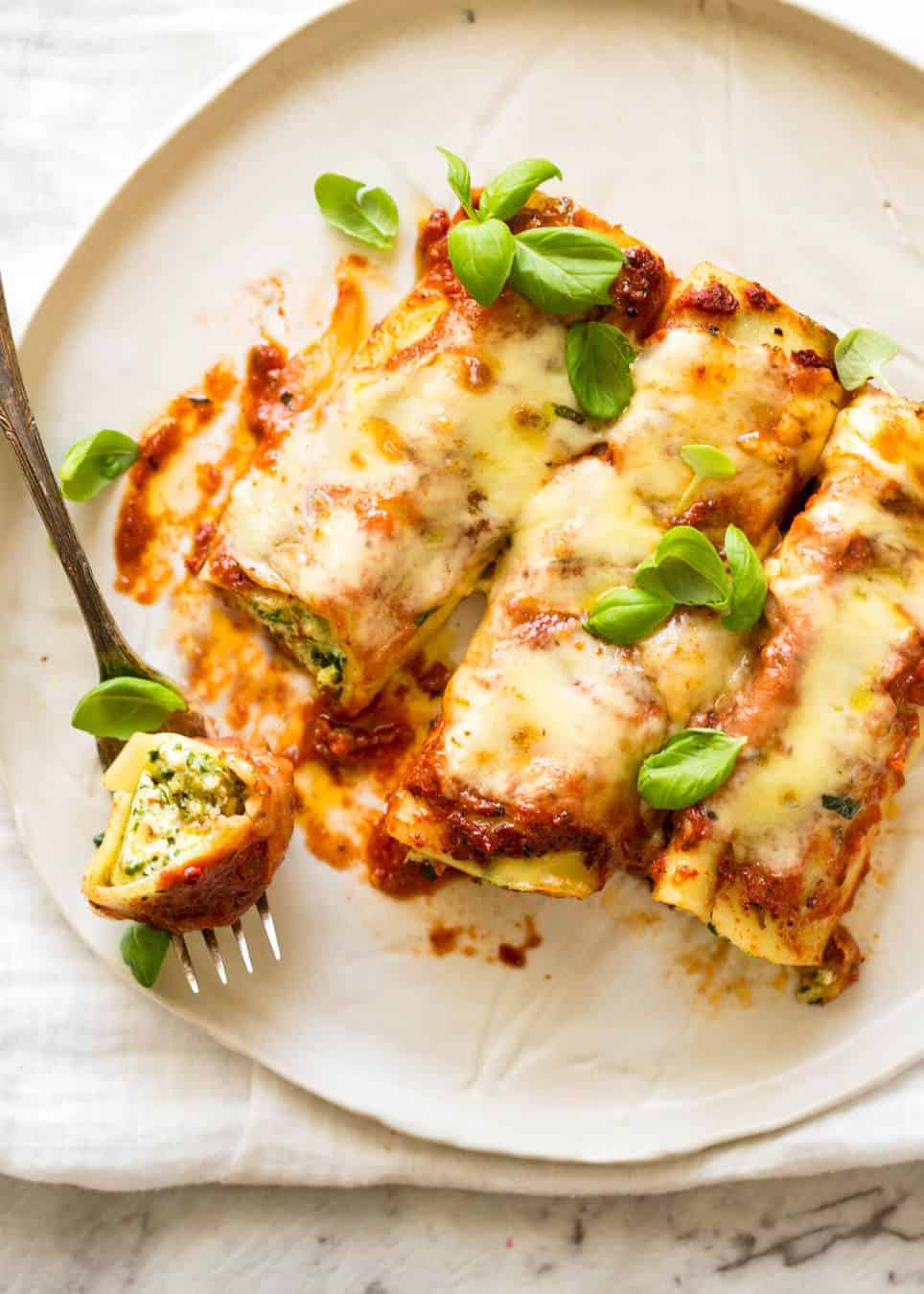 Spinach and Ricotta Cannelloni | RecipeTin Eats