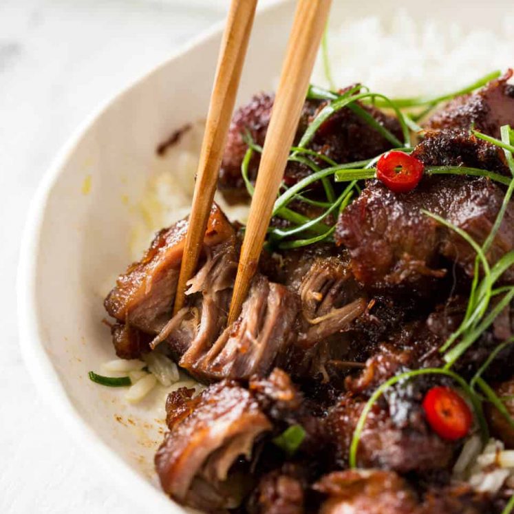 Vietnamese Caramel Pork is a simple, magical recipe - tender pork in a sweet savoury glaze and no hunting down unusual ingredients! www.recipetineats.com