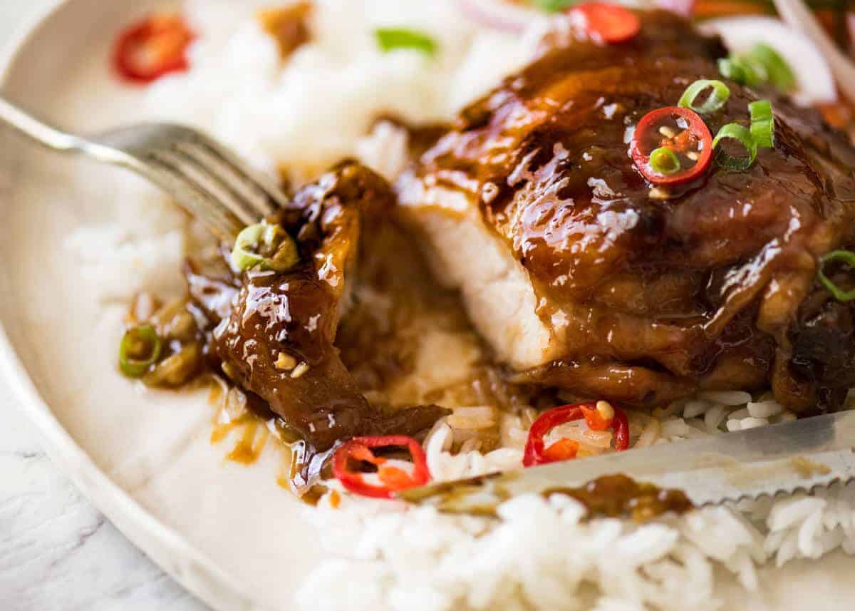 Vietnamese chicken with caramel and coconut - 7 magic ingredients.  The coconut scent is heavenly!  recipes.com