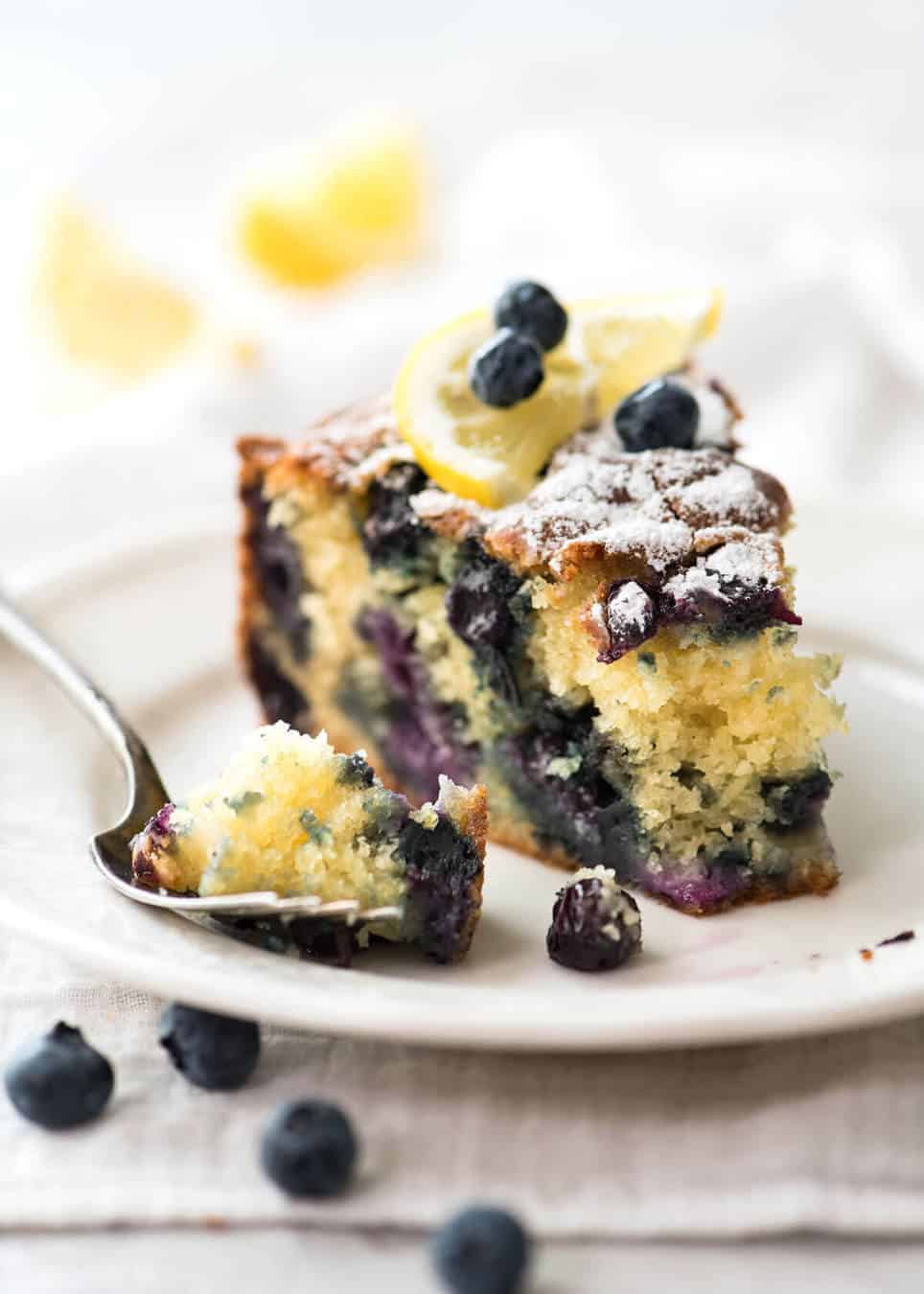 A lovely Blueberry Lemon Yoghurt Cake that's incredibly moist and astonishingly quick to make. www.recipetineats.com