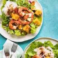 This Prawn Mango and Avocado Salad with Noodles is perfect for balmy summer days. Great no cook meal! recipetineats.com