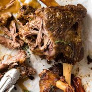 Slow Cooker Roast Lamb Leg With Gravy Recipe Cart
