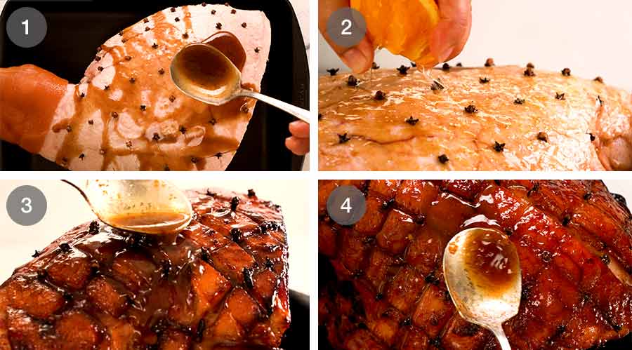 How to make maple glazed ham
