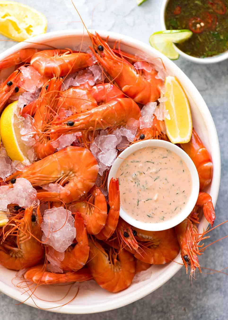 5 great Prawn Dipping Sauces: Cocktail / Seafood Sauce, Tartare, Marie Rose / Thousand Island, or a Thai Chilli Lime Sauce for something fresher. recipetineats.com