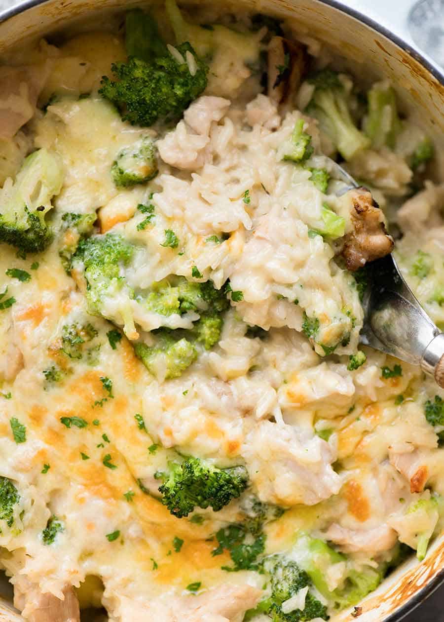 One Pot Chicken Broccoli Rice Casserole | RecipeTin Eats
