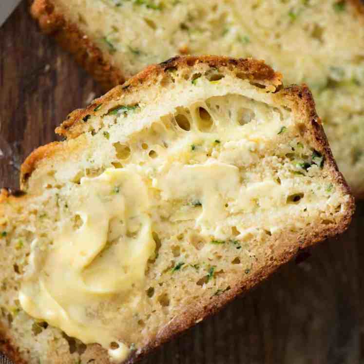 A Cheesy Zucchini Bread that's quick to make (no yeast) and is so moist, you'll scoff it down even without slathering it with butter! recipetineats.com