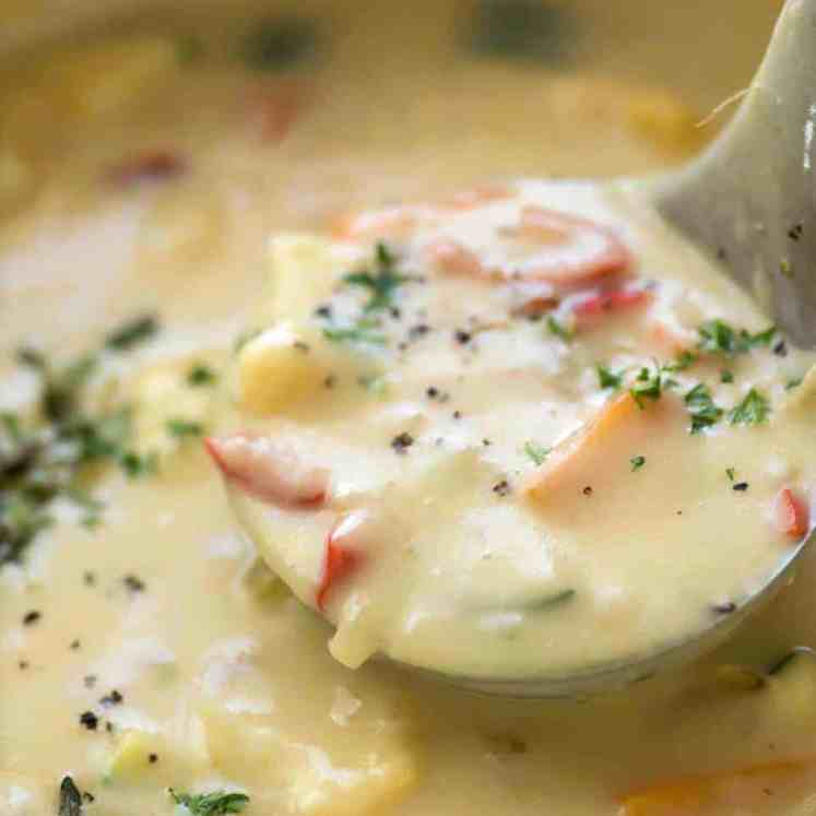 It's a miracle - this creamy soup is super low cal, low carb, gluten free and unbelievably tasty. The secret: peeled zucchini, cauliflower, onion and garlic cooked then pureed. Imagine the possibilities! recipetineats.com