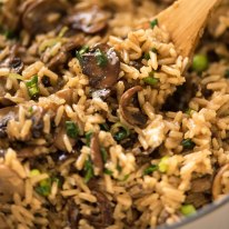 Close up of Mushroom Rice