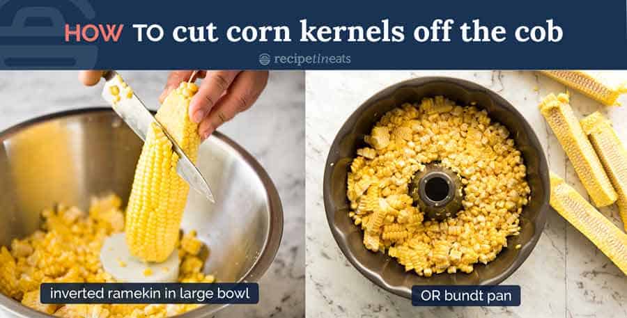 How to cut corn kernels off the cob