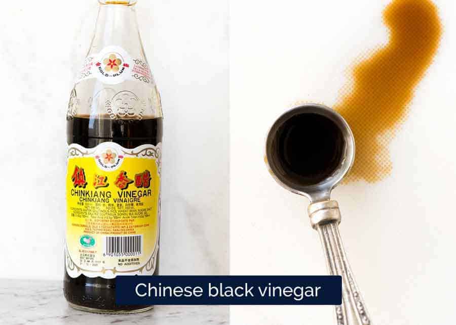 Chinese black vinegar used for Kung Pao Chicken