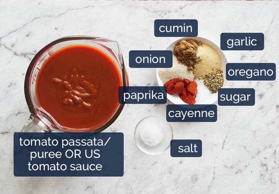 Ingredients in Taco Sauce