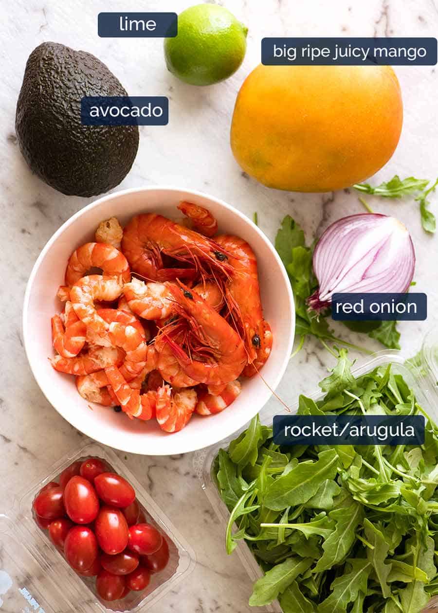 Prawn Mango Avocado Summer Salad | RecipeTin Eats