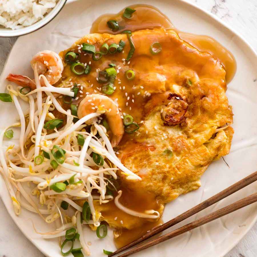 Ride bison Derivation Egg Foo Young (Chinese Omelette) | RecipeTin Eats