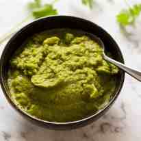 Homemade Thai Green Curry Paste in a bowl