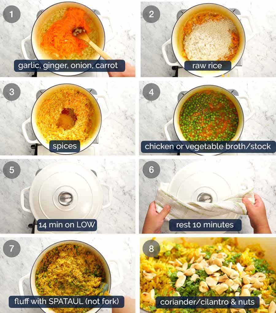 dry curry rice recipe