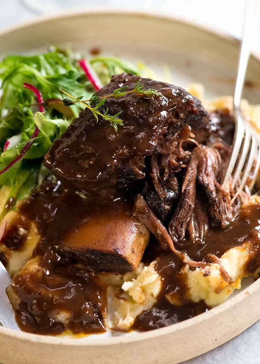 Braised Beef Short Ribs in Red Wine Sauce | RecipeTin Eats