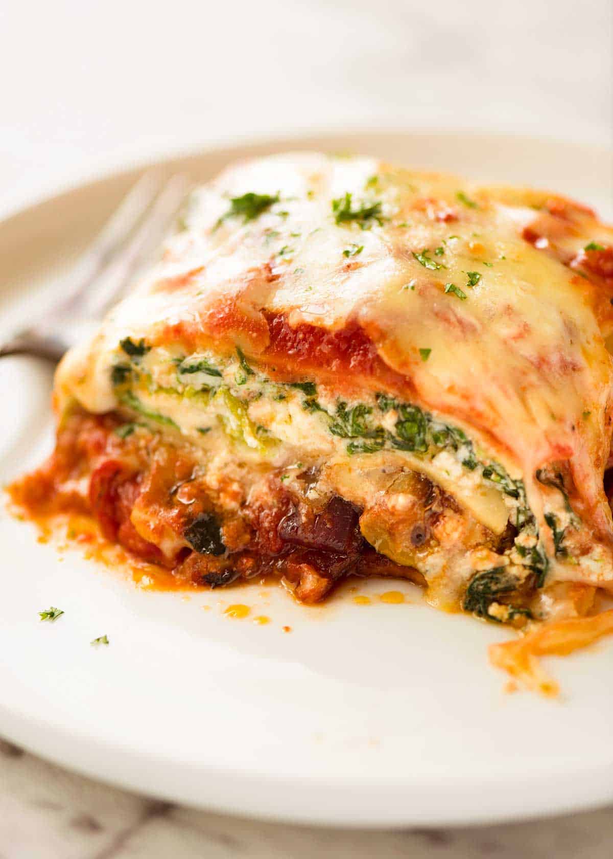 easy vegetable lasagna recipe with white sauce