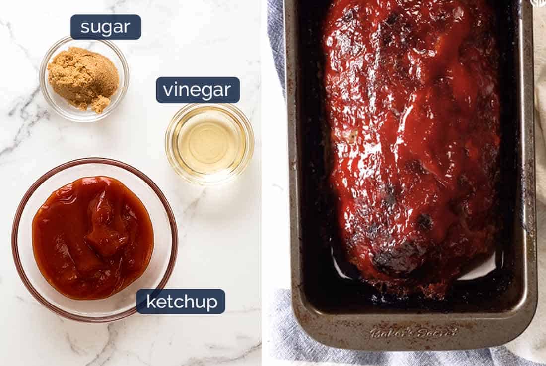 What goes in glaze for meatloaf