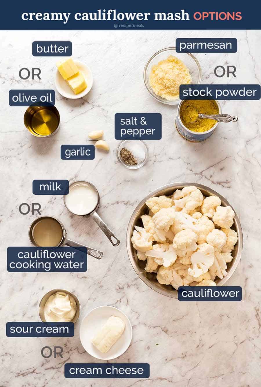 Creamy Mashed Cauliflower | RecipeTin Eats