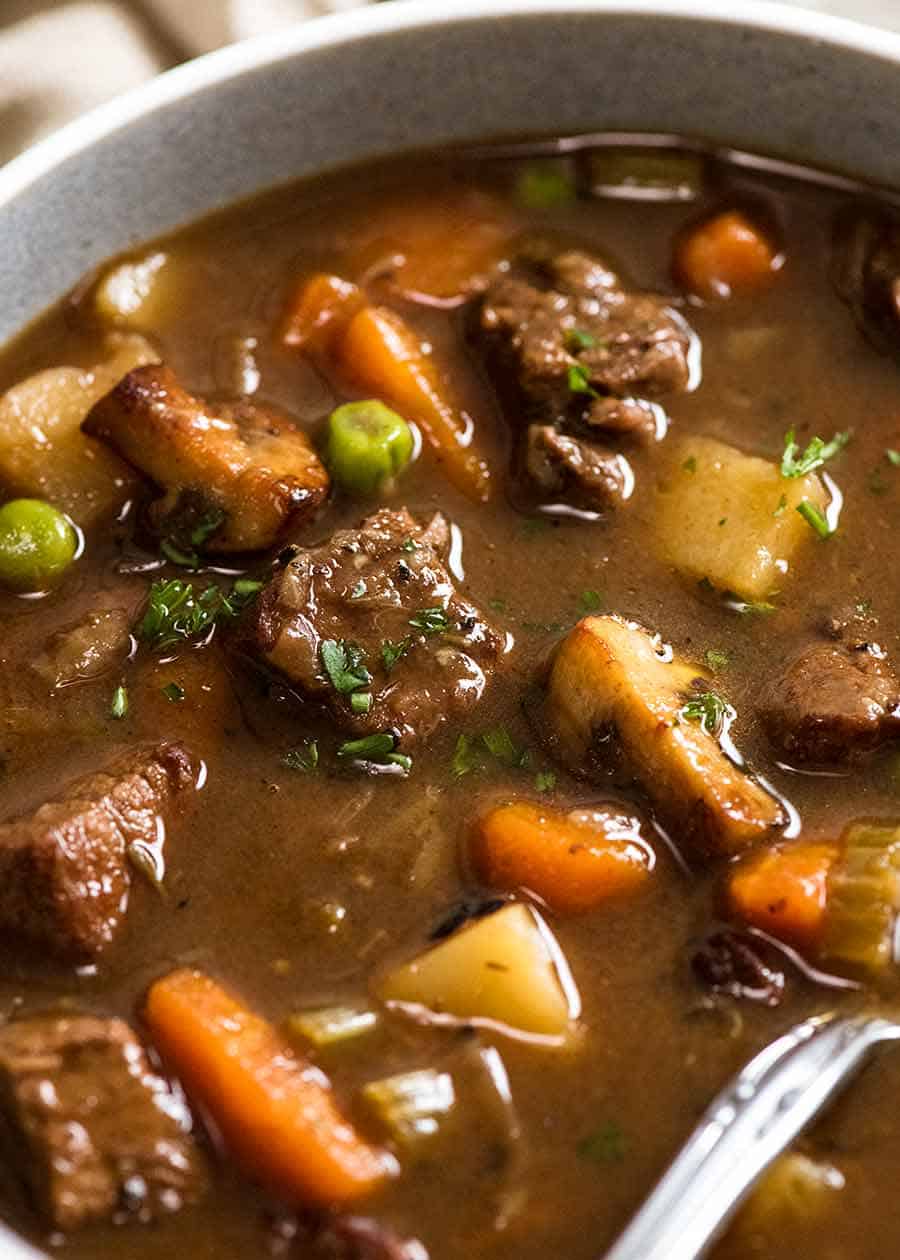 Vegetable Beef Soup (Fall apart beef!) – RecipeTin Eats