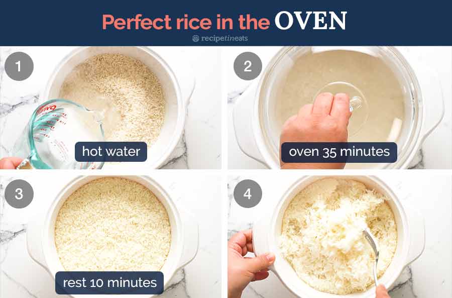 How to cook rice in the oven
