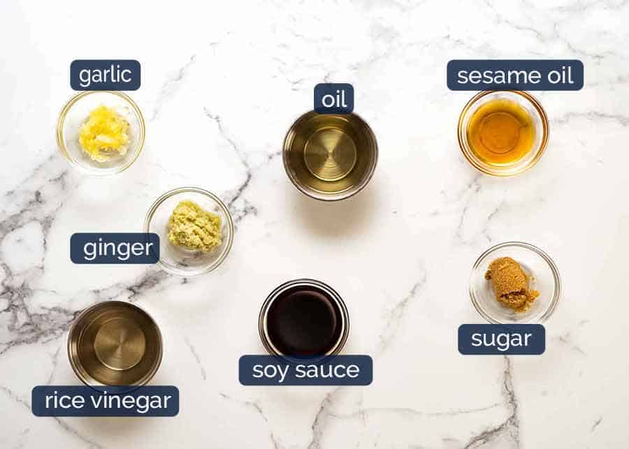 What goes in Asian Salad Dressing