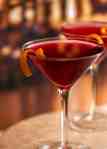 Cosmopolitan cocktail in a bar